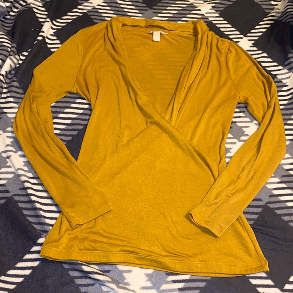 Banana Republic Mustard Yellow Top *EUC*